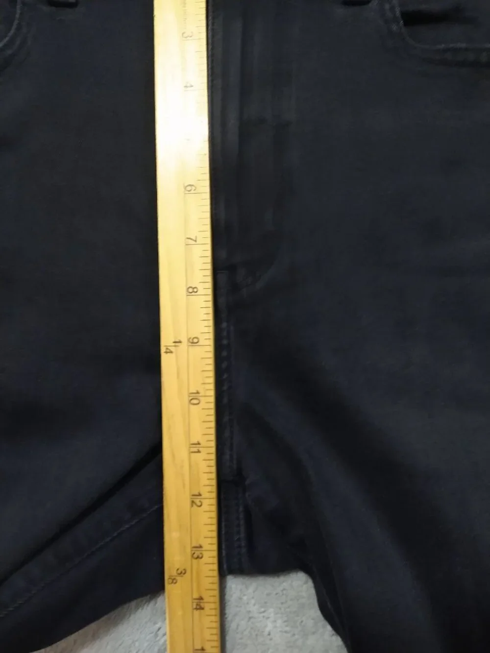 American Eagle Jeans Womens 12 Long Black Stretch Super High Rise Flare